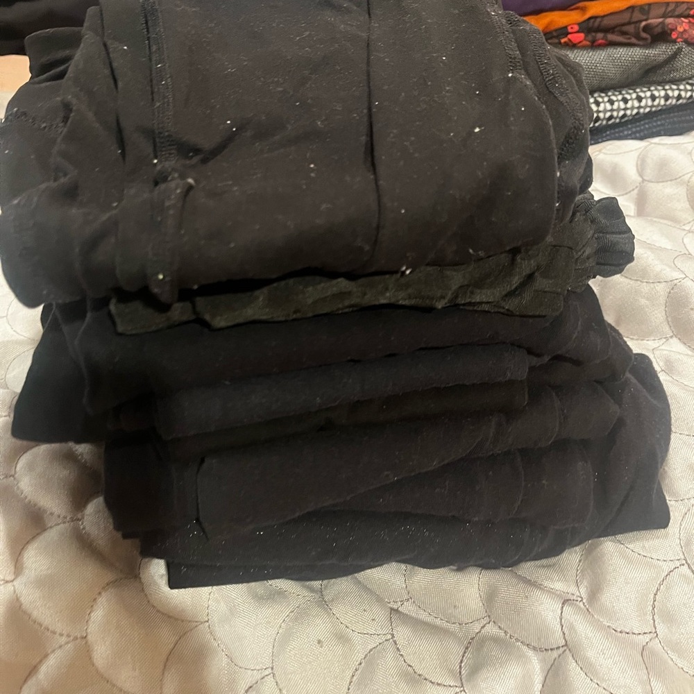 Black leggings entire stack